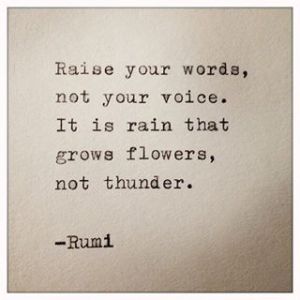 Raise your words